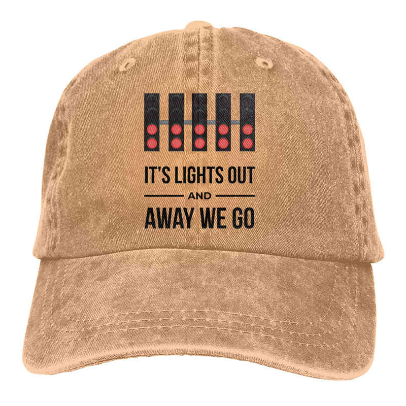 

PDN3 It's Lights Out And Away We Go The Baseball Cap Peaked capt Sport Unisex Outdoor Custom Formula 1 F1 HatsTEO6{category}, Black