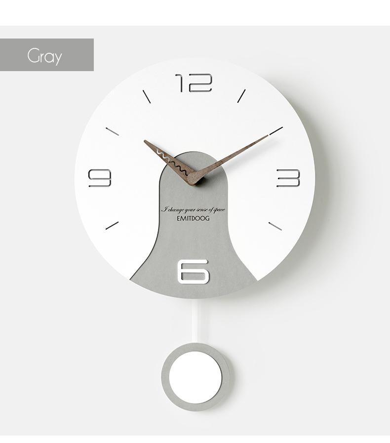 

Silent Wall Clock Pendulum Hanging Simple Modern Living Room Classic Creative Reloj De Pared Clocks BG50WC