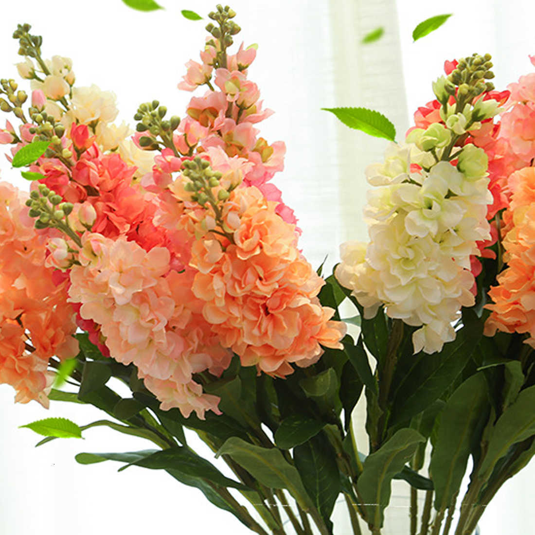 

80cm Fake Violet Artificial Flowers Delphinium DIY Orchid Cloth Fake Flowers Bouquet Party Wedding Home Garden Decoration T191029