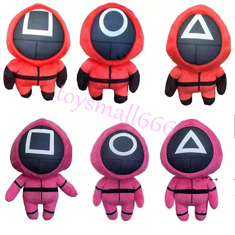 

Halloween Gifts New Squid Game Stuffed Plush Doll Toys Korea TV Squids Games Plushies Dolls 20cm Fans Christmas Kids FY7783, Multicolor