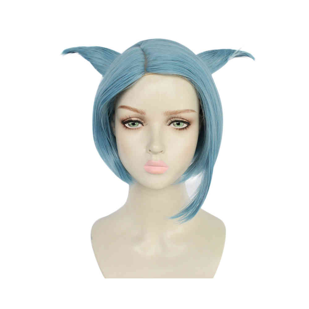 

Dangan Ronpa Shingetsu Nagisa Cosplay Wigs Game Danganronpa Another Episode Nagisa Shingetsu Blue Synthetic Hair Pelucas