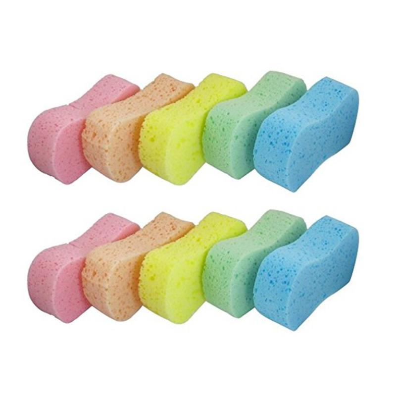 

Car Sponge 10 Pcs Wash Sponges Bone Design For Polishing Porous