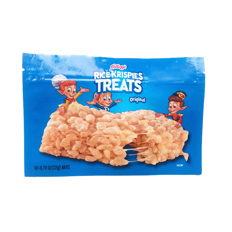 Empty Edible Rice Krispies Package Mylar Bags Sour Treats Edibles Packaging Vape Bag Smell Proof Zipper Full Color Printed Poly Resealable Packeg-image-696435175
