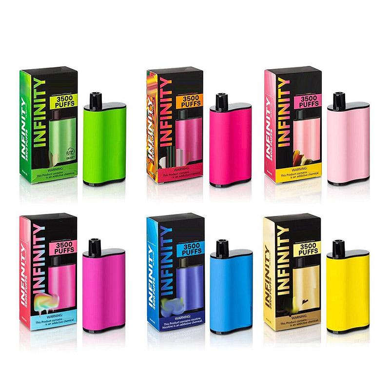 

Fumed INFINITY Disposable e cigarettes 1500mah battery capacity 12ml with 3500 puffs Pod Cartridge Vapor Kit vs extra ultra air bar box OEM