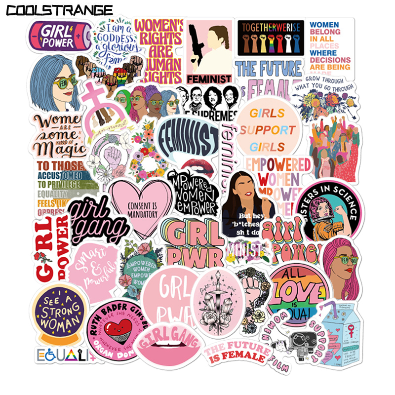 

10/30/50Pcs Feminist Girl Power Stickers Women Rights For Refrigerator DIY Suitcase Laptop Car Skateboard Album Motorcycle