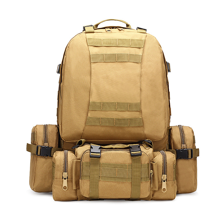 

55L Outdoor Military Molle Multifuncational Tactical Backpack Rucksack Camping Bag Travel Hiking, Green