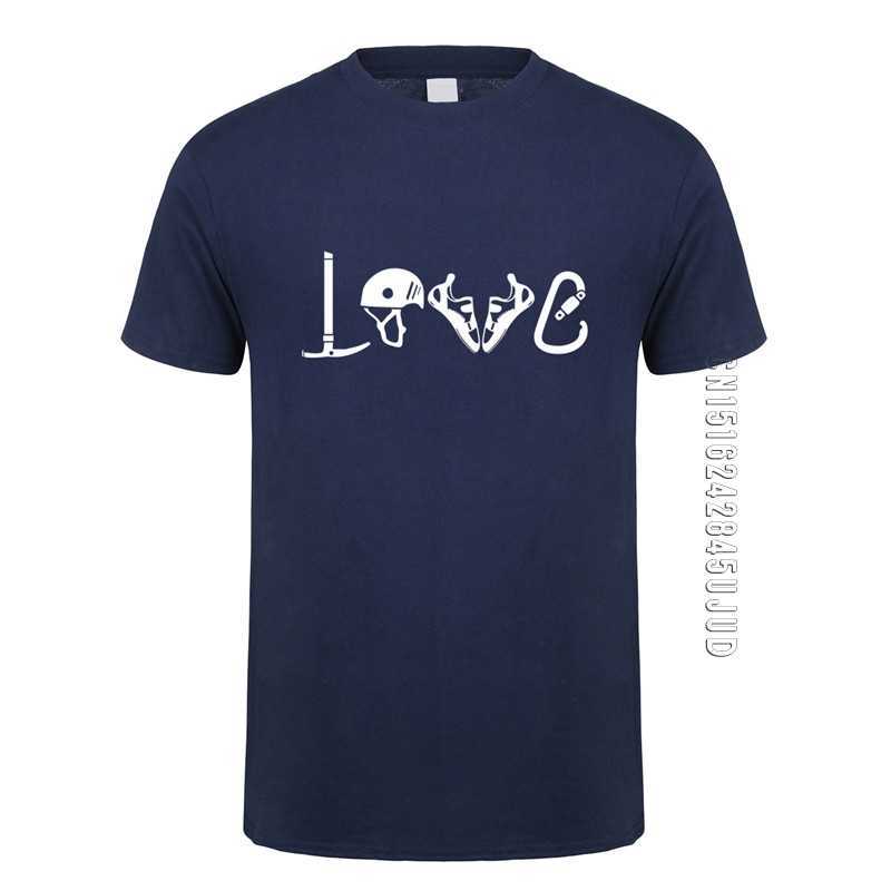

LOVE Climb Equipment T Shirt Men O Neck Cotton Climbing Mountain T-shirts Man Camisetas Gift 210629, Ash grey