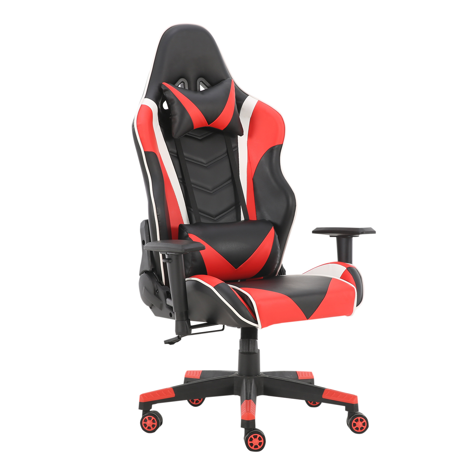 

WACO Gaming Chair, Office Furniture Swivel Chairs, Headrest Lumbar Support Pillows Recliner Rocker Tilt, Racing Computer Executive Chair Gamer,Red