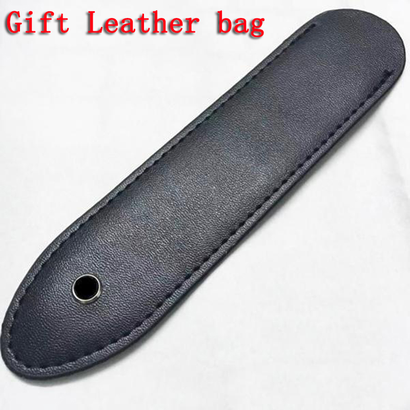 

GIFTPEN Promotion Writing pen Black or Sliver Roller Ballpoint Fountain pens stationery office school supplies with Serial Number 334I, With leather pen bag
