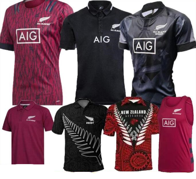 

All Arrival Black Super Rugby Jerseys Sevens Shirt Maillot Camiseta Maglia Tops S-3XL, Black;gray