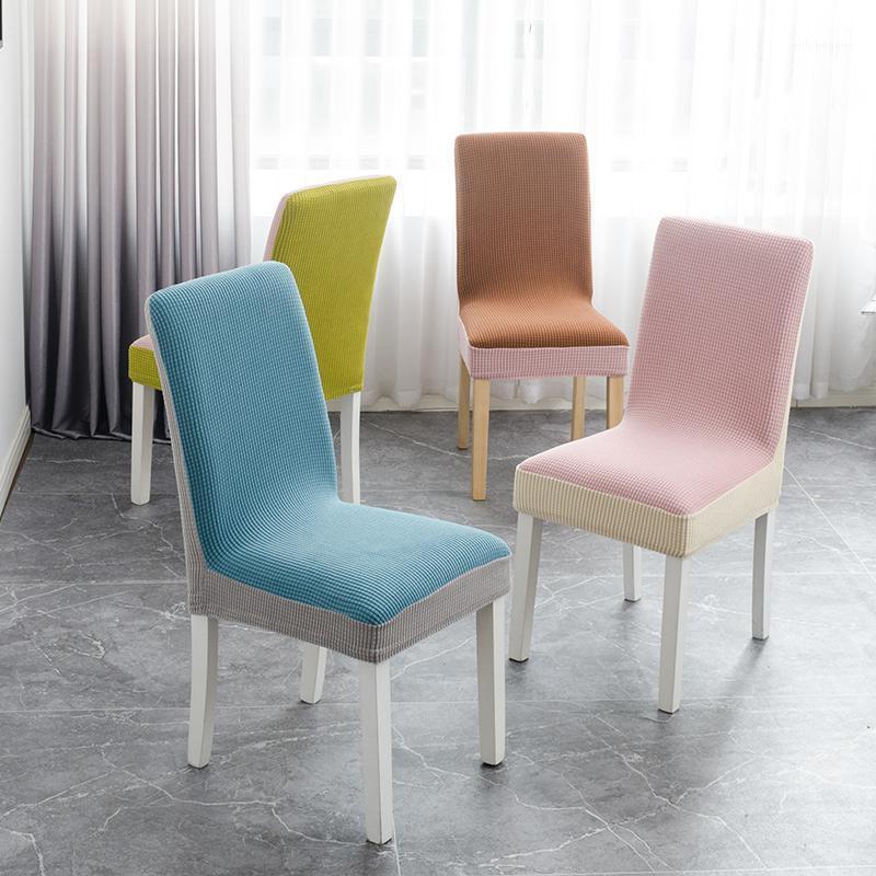 

Chair Covers Mixcolor Cover Polar Fleece Dining Room Elastic Solid Color Seat Case Slipcover Housse De Chaise