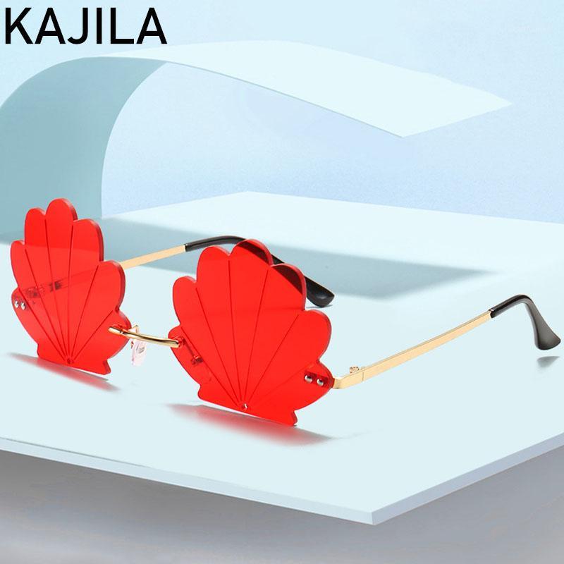 

Sunglasses Fashion Rimless Women 2021 Designer Metal Frame Sun Glasses For Shades Vintage Gafas De Sol Mujer