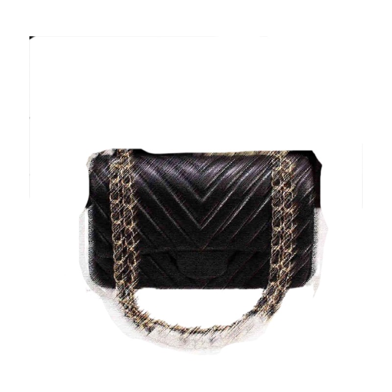 

7A+ Fashion CF Cross Body bags Women Handbags Purse Leather Chain Shoulder series of Tote handbag, Official original imported Genuine leather from Franch, Gold chain-navy blue caviar