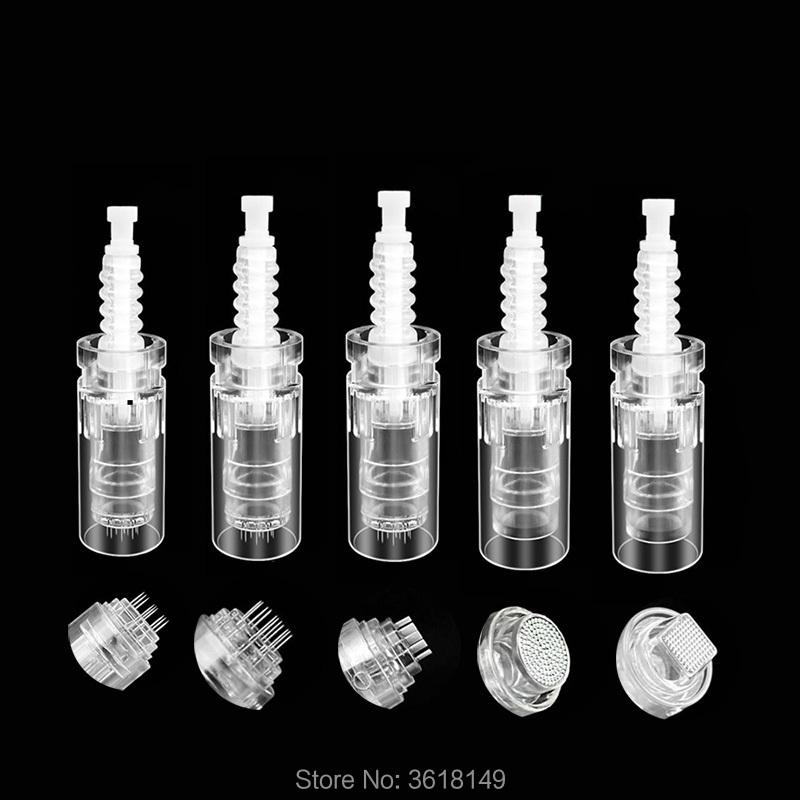 

Tattoo Needles 10/50/100Pcs Round Nano Pin Needle Cartridge Electric Auto Microneedle Derma Pen Tip Nutrition Input