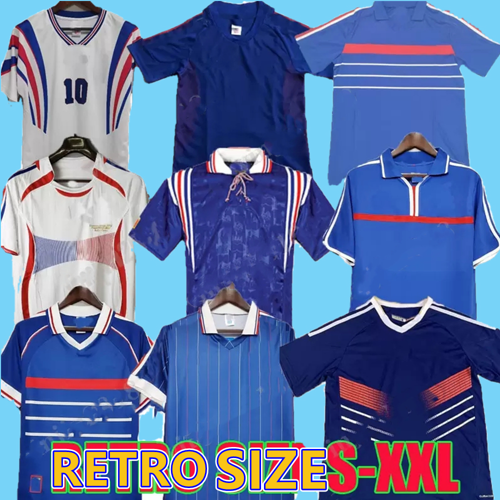 

1998 2000 2002 2004 RETRO ZIDANE HENRY soccer jerseys vintage classic Football 1984 shirt Trezeguet 1982 1996 2006 World Cup France Petit Pi, Black;yellow