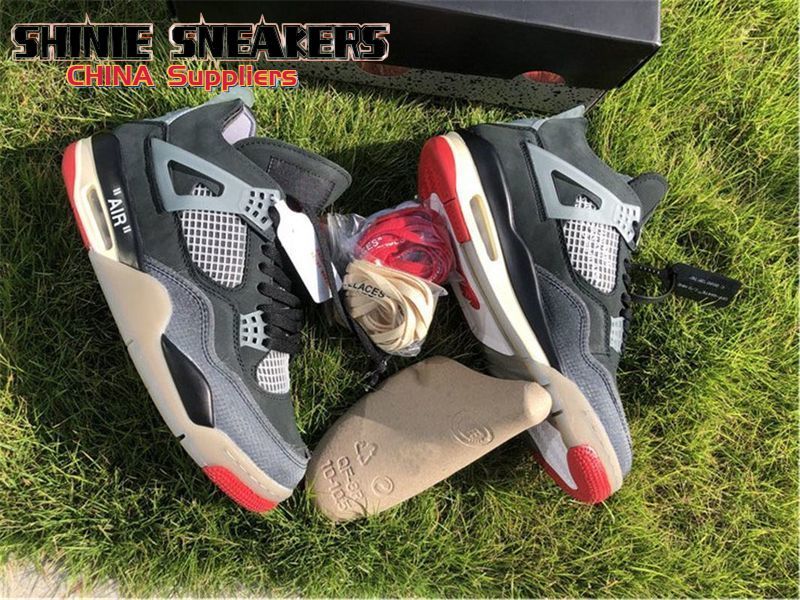 

Authentic 4 Bred SP WMNS Sail 4S Men Basketball Shoes Off Muslin White Black Zapatos Sneakers, Bubble wrap packaging