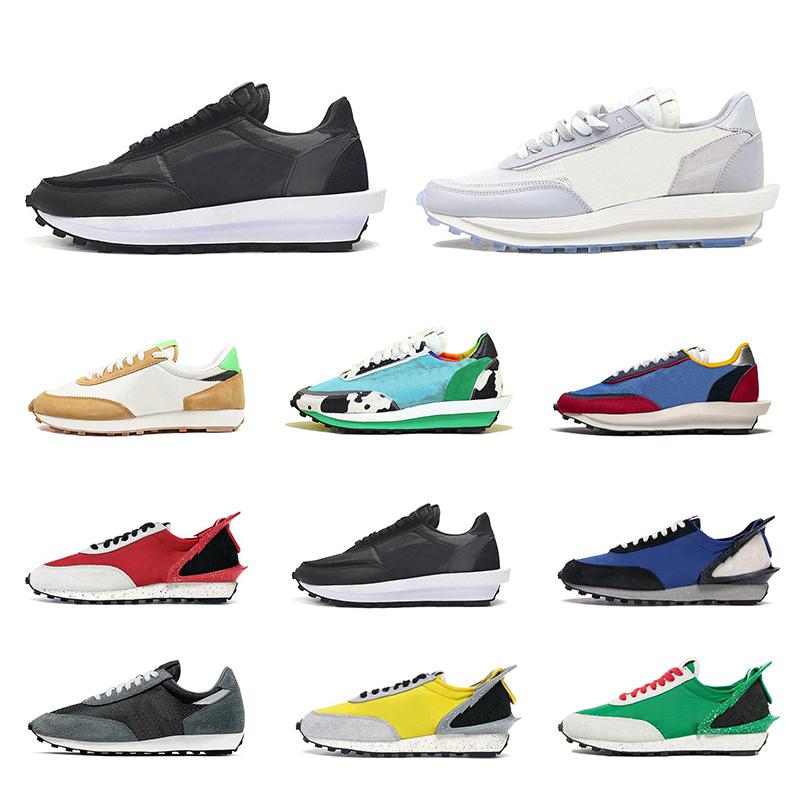 

New Nylon Ldwaffle Running shoes For Men Women Green Gusto Pine Green White Grey Black Racer LDV Waffle sports sneakers