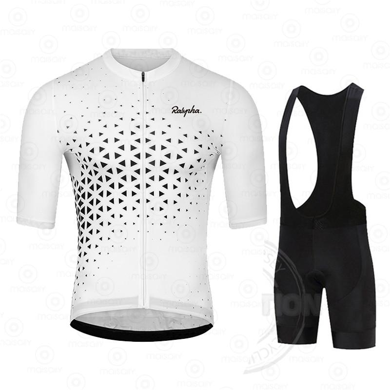 

Racing Sets 2022 Raphaful Cycling Clothing Summer Short Sleeve Jersey Set Men Bike Kit Vintage Pattern Breathable Road Ciclismo, Black;blue