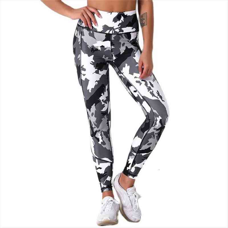 

black camouflage print fashion women leggings high waist fitness skinny push up pants lift hips absorption legging slim leggins