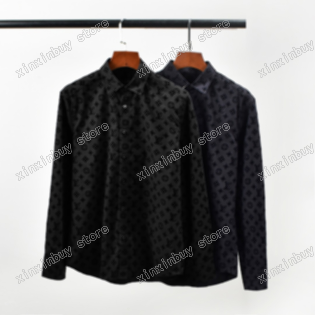 

21ss Men Women Designers T Shirts tee Flocking letter embroidery Jacquard sleeve Man Fashion Streetwear luxurys black navy blue S-2XL