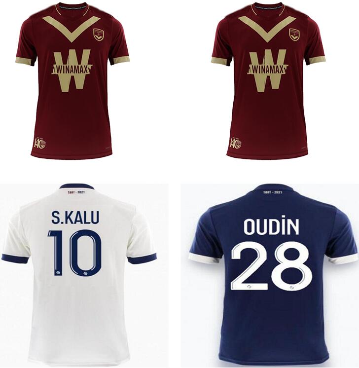 

21/22 Girondins de Bordeaux 140th anniversary maillot de football Shirt 2020 2021, Black;yellow