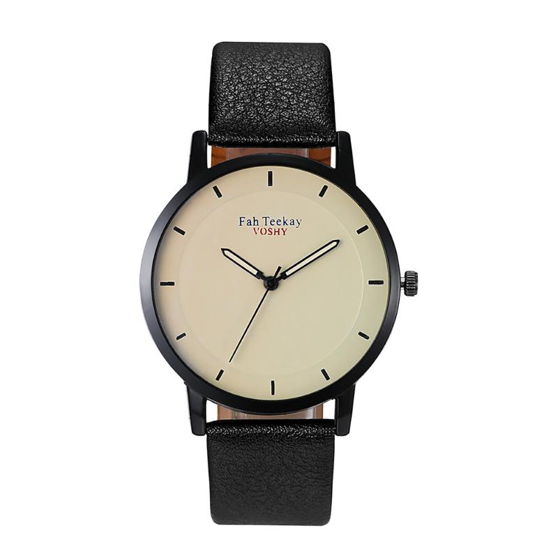 

Wristwatches Relogio Masculino Quartz Watch Men Casual Fashion Leather Watches High Quality Wrist Reloj Hombre, Black