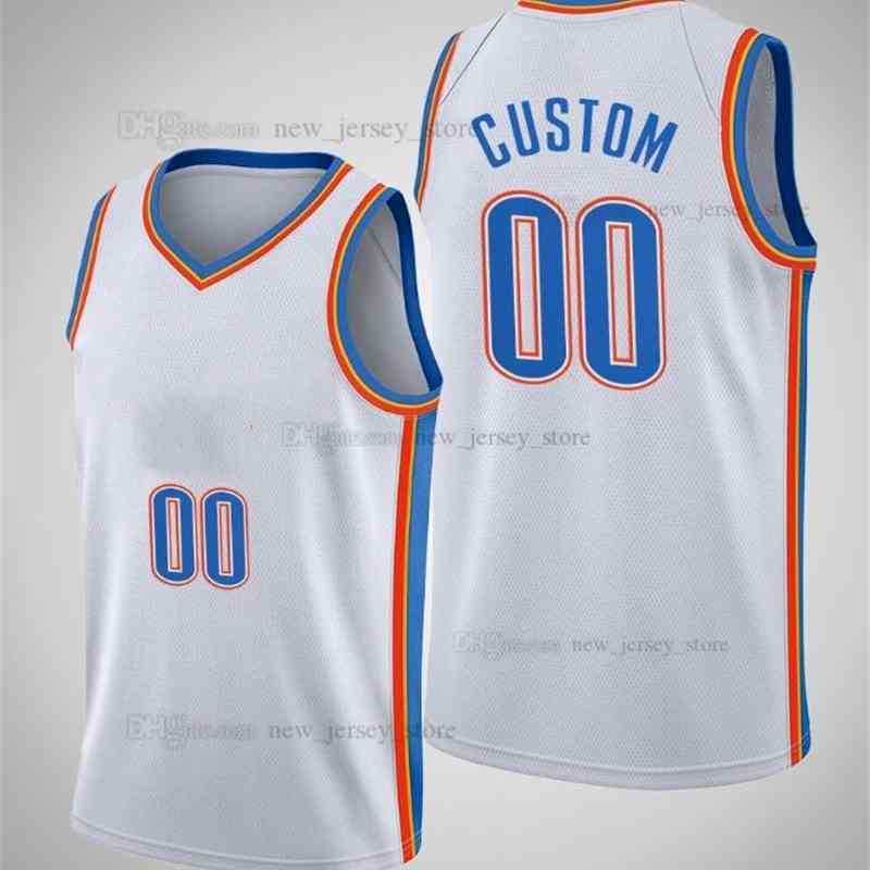 

Printed Custom DIY Design Basketball Jerseys Customization Team Uniforms Print Personalized Letters Name and Number Mens Women Kids Youth Oklahoma City004
