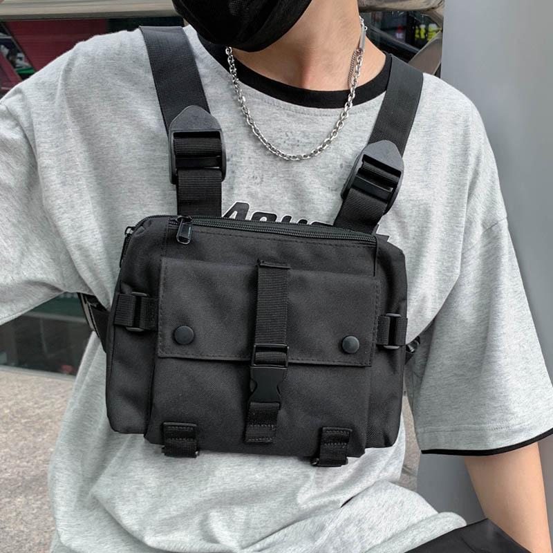 

Waist Bags Multi-function Chest Tactical Pack Trend Belt Bag Women Vest Backpack Hiking Rig Cycling