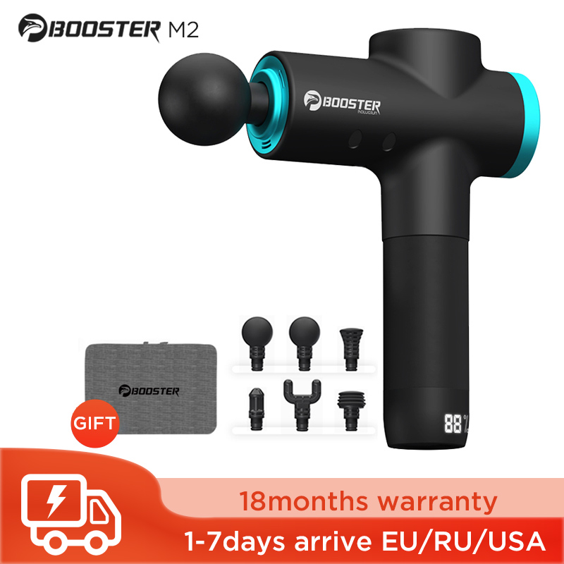 

BOOSTER M2-12V LCD Display Massage Gun Professional Deep Muscle Massager Pain Relief Body Relaxation Fascial Gun Fitness