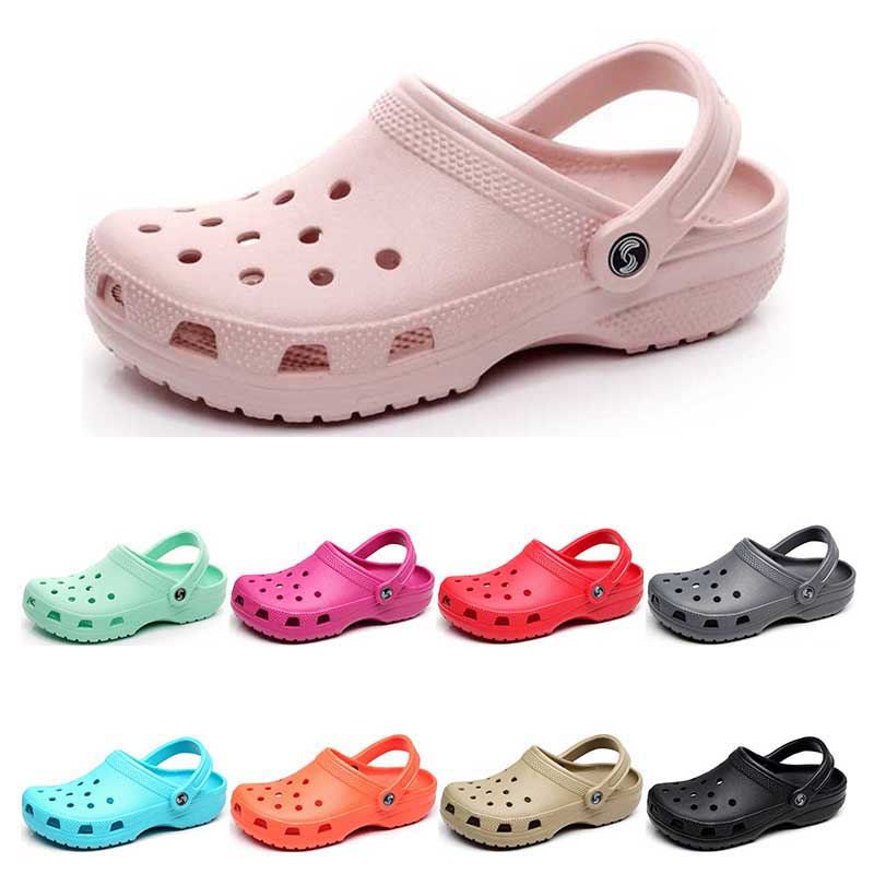 295 Sandales à la mode Hotsale Sandal Slip sur Plage occasionnel Chaussures imperméables Men Classic Soins infirmiers Sabots Hôpital Femmes Panto