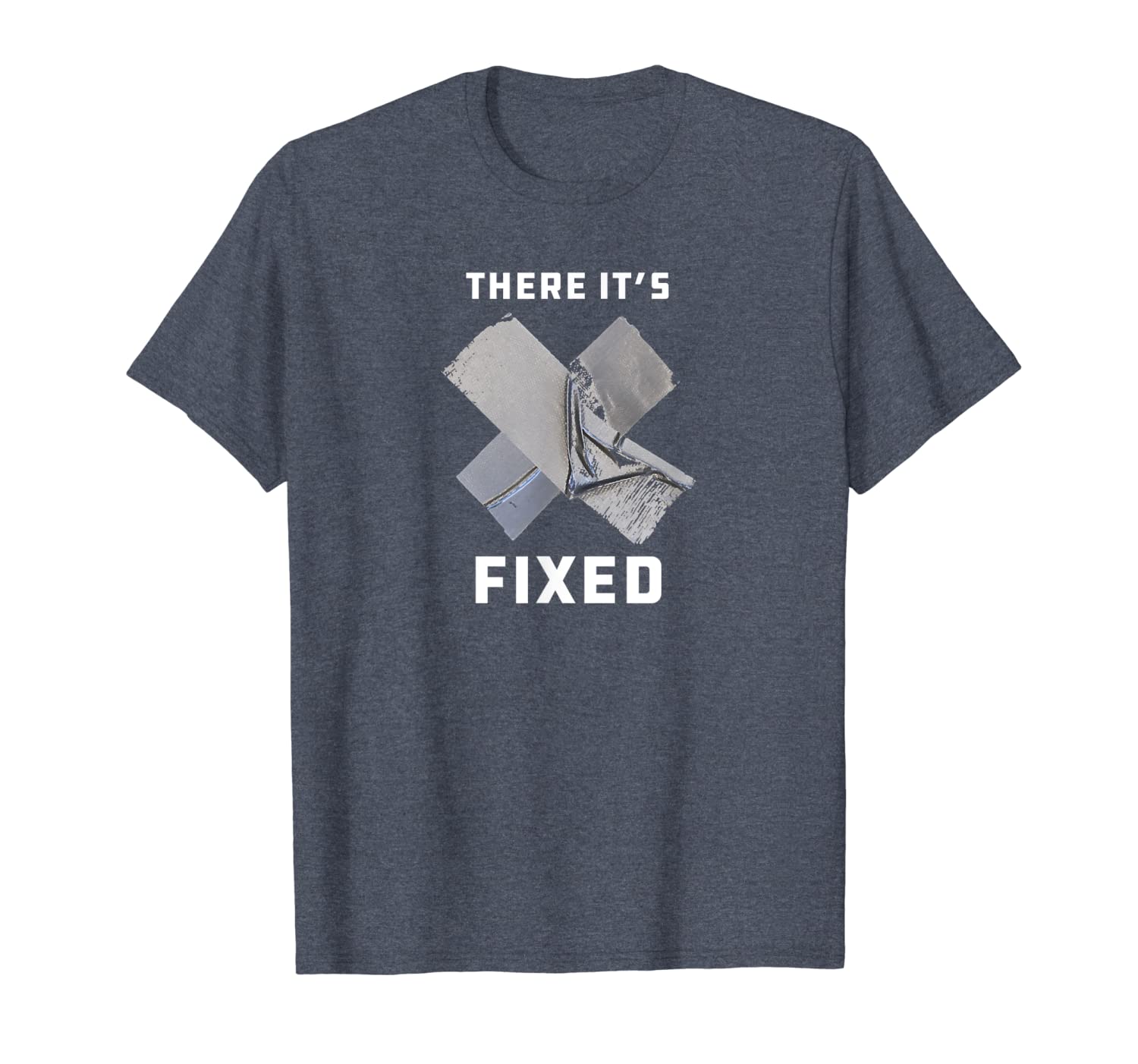 

redneck fix it with duct tape handyman country joke t-shirt, White;black