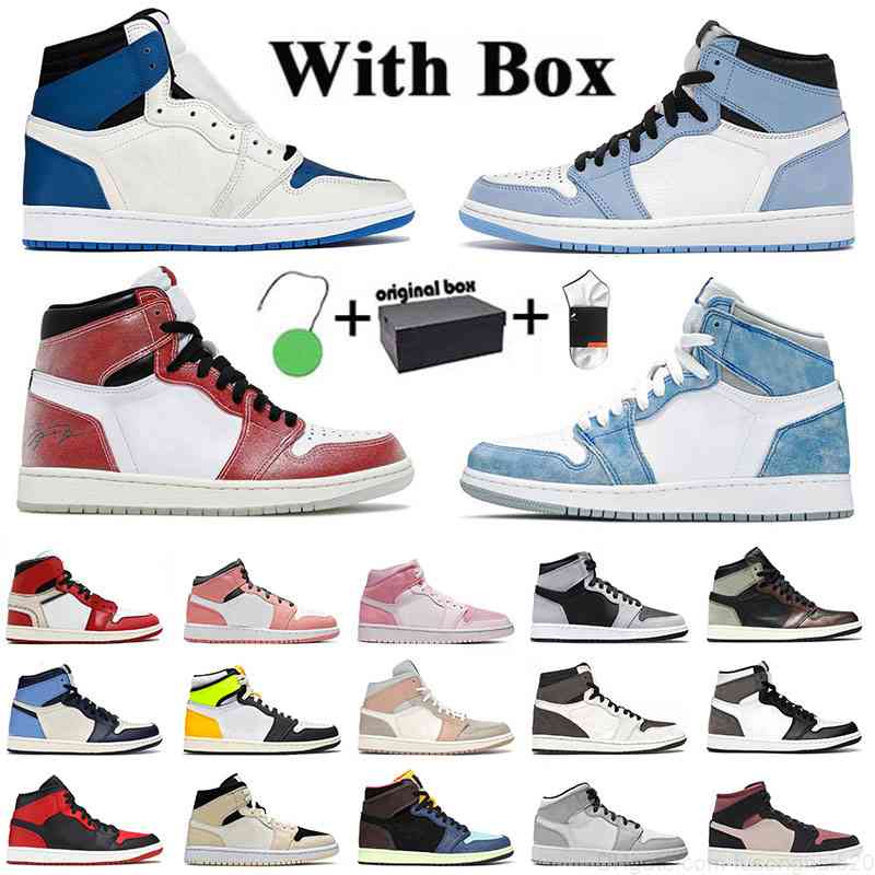 

Men's Women's Jumpman 1 1s TS whiteÂ off Basketball Shoes Sports Sneakers Shadow Chicago University Blue Fragment Retro High Hyper Royal Dar