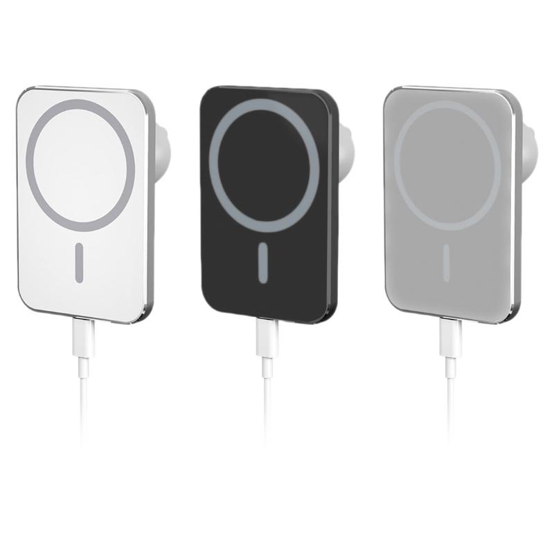 

Cell Phone Mounts & Holders 15W Magnetic Car Charger Mobile Power Holder For 12 12Pro Max 12mini Fast Wireless Charging Magnet Vent F