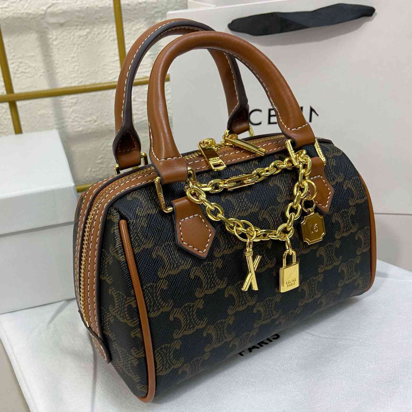 

Designer Bags home Arc nano pillow chain Boston old flower double single shoulder diagonal span bag Lisa same style SUI1, Vintage flower 18 x 12cm