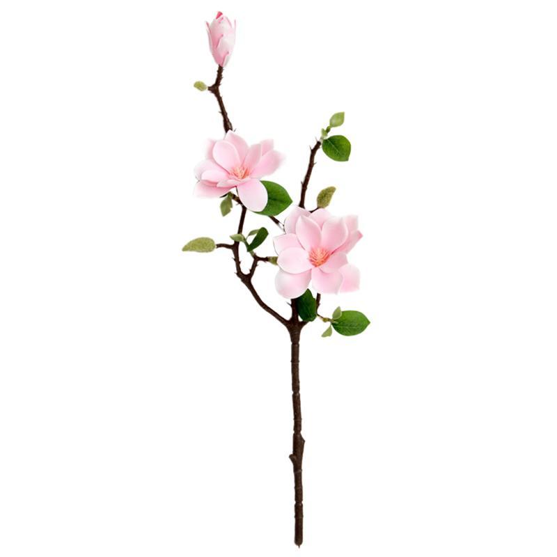 

Decorative Flowers & Wreaths 1Pc Fake Flower Lovely Pleasant Charming Simulation Pography Props Magnolia Artificial For Wedding, Pink