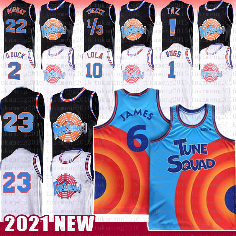 

Mens Youth 23 Michael Lebron 6 James Bugs Movie Space Jam Tune Squad Basketball Jersey 1 Bugs Bill Murray 10 Lola 2 D.DUCK ! Taz 1/3 Tweety, Please buy 10 piece - if only need logos