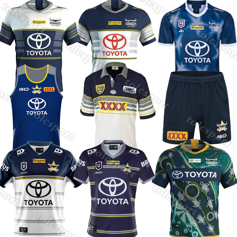 

2020 2021 Cowboys 25 years souvenir edition rugby Jerseys NRL Rugby League jersey Cowboy 20 21 shirts S-5XL uniform top quality, Black;gray