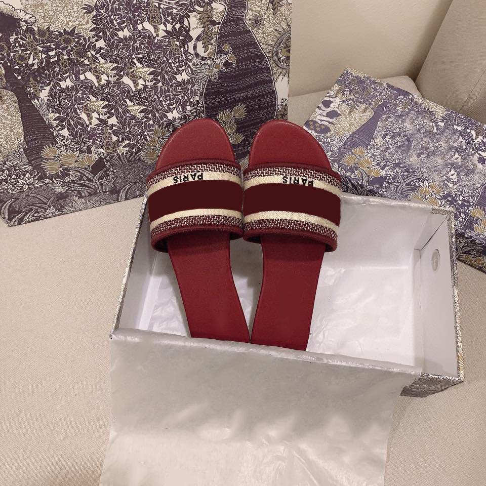 

Classics Sandals Fashion Slippers Slides Floral Brocade Gear Bottoms Flip Flops Women Shoes Striped Beach Causal Slipper with Box ffwefawe, #20