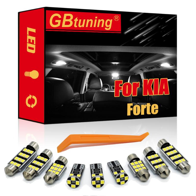 

Emergency Lights LED Interior Light Bulb Kit For KIA Forte 2009-2021 Car Reading Map Dome Trunk Vehicle Lamp Canbus Error Free 100%