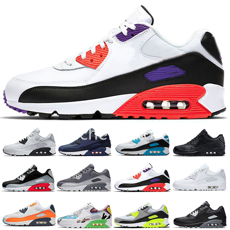 

90 Shoes Mens Womens Running Sports Size 12 Black White Muertos Trail Team Gold Moss Green Desert Camo 90s Trainers Sneakers 36-46, Color 33