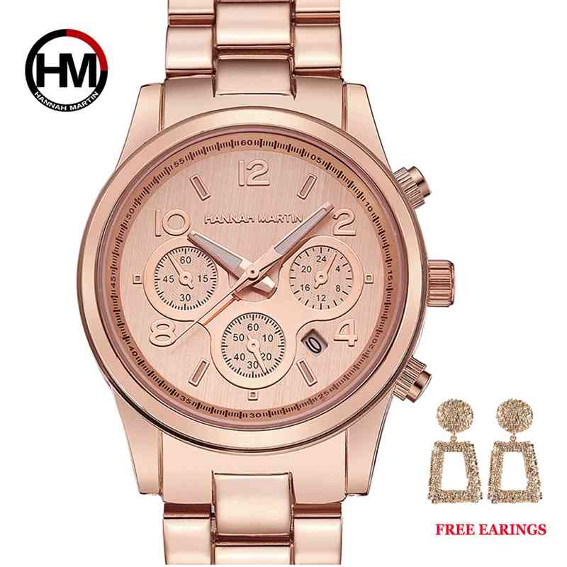 

1 set Classic Women Rose Gold Top Brand Luxury Lady Dress Business Fashion Casual Waterproof Watches Quartz Calendar Wristwatch 210616, 1038 black