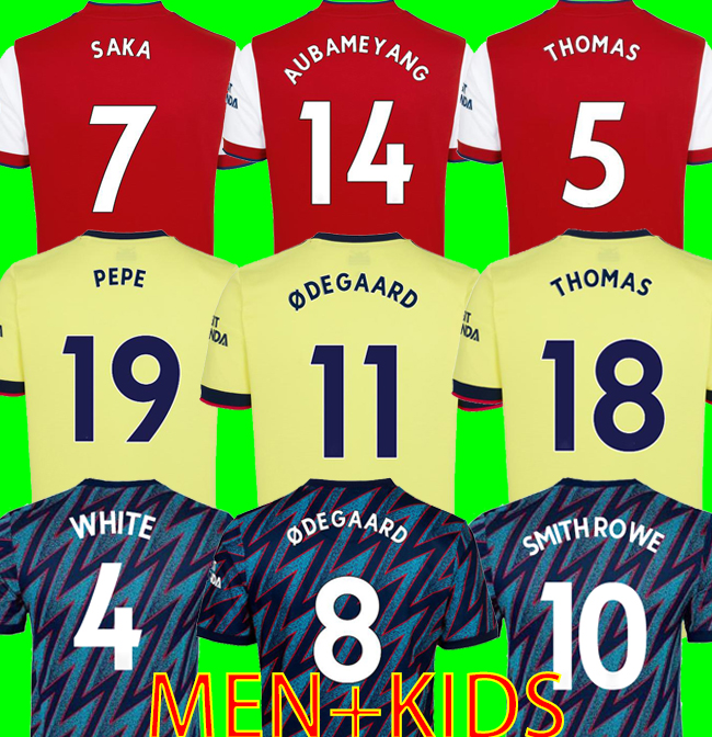 

21 22 PEPE SAKA Soccer Jerseys Fans Player Version Gunners ARSen ÃDEGAARD THOMAS WILLIAN NICOLAS TIERNEY SMITH ROWE 2021 2022 Football Shirt, Black;yellow