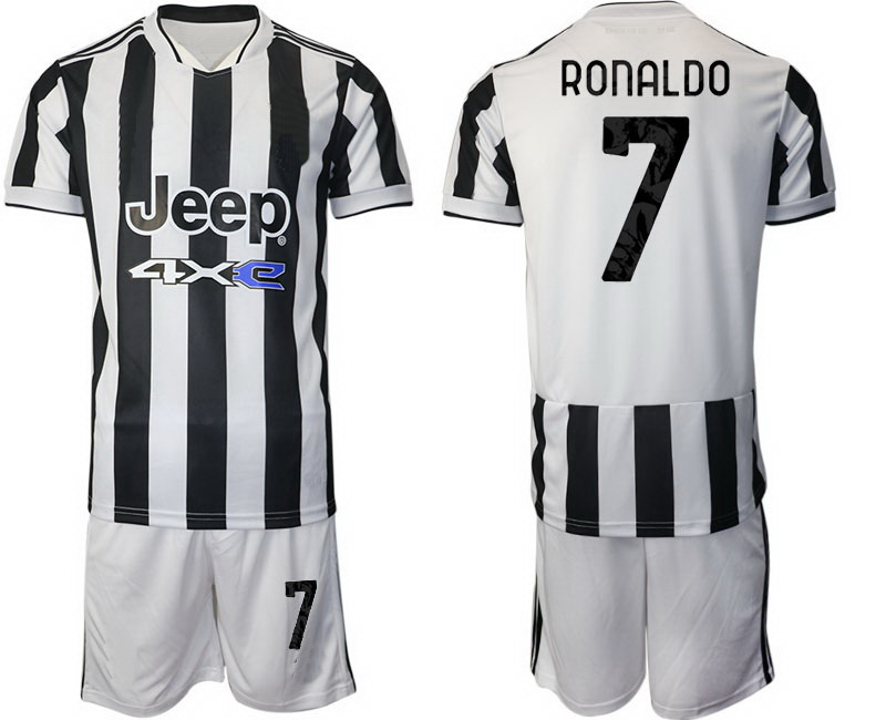 

21-22 home 7 RONALDO 10 DYBALA Soccer Jersey With Short Custom Dropping Accepted yakuda local online store Custom wears tops Football Kits m, Black