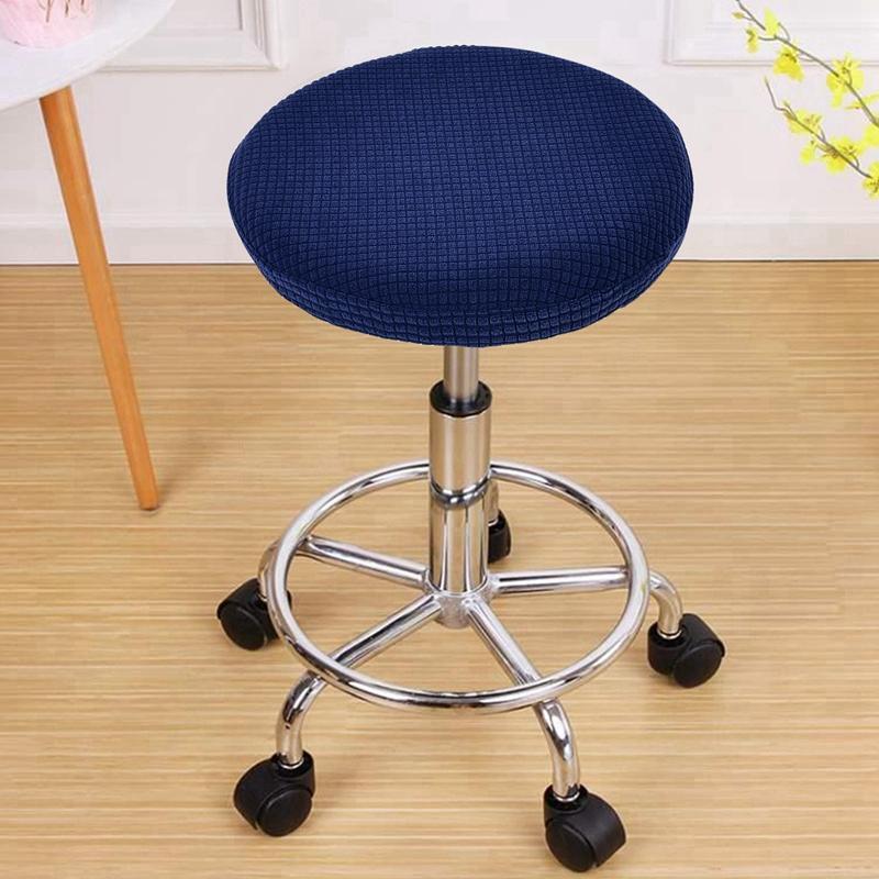 

Chair Covers All-inclusive Stool Cover Jacquard Cushion For Bar Cafe Rotating Lift Case Protector Home Office