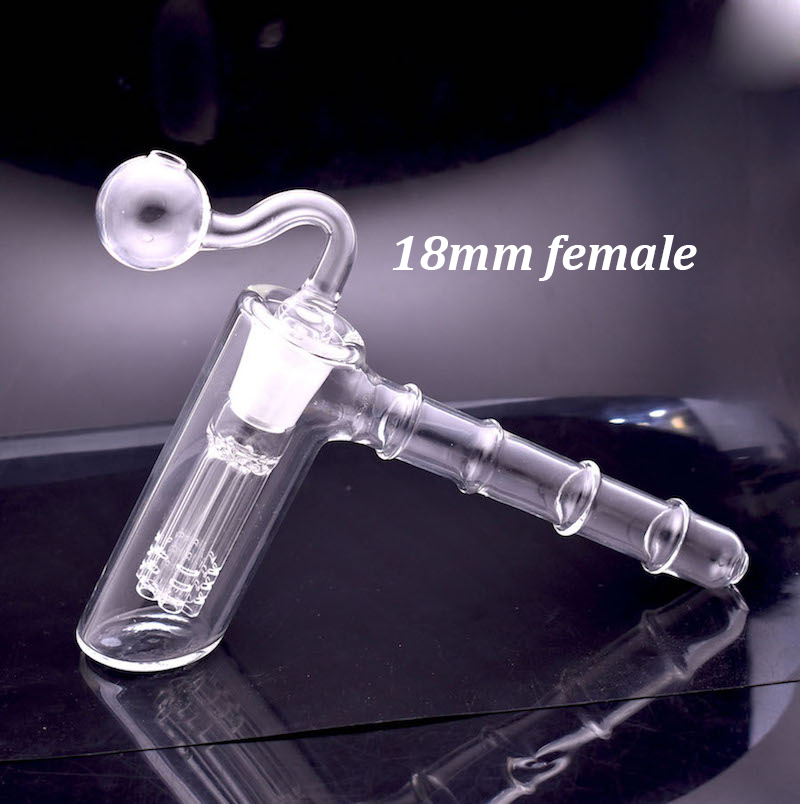 

Glass hammer hookah bong 6 Arm perc filter bubbler water pipe smoking tobacco spoon pipes recycler dab rig bongwith glass oil burner pipes