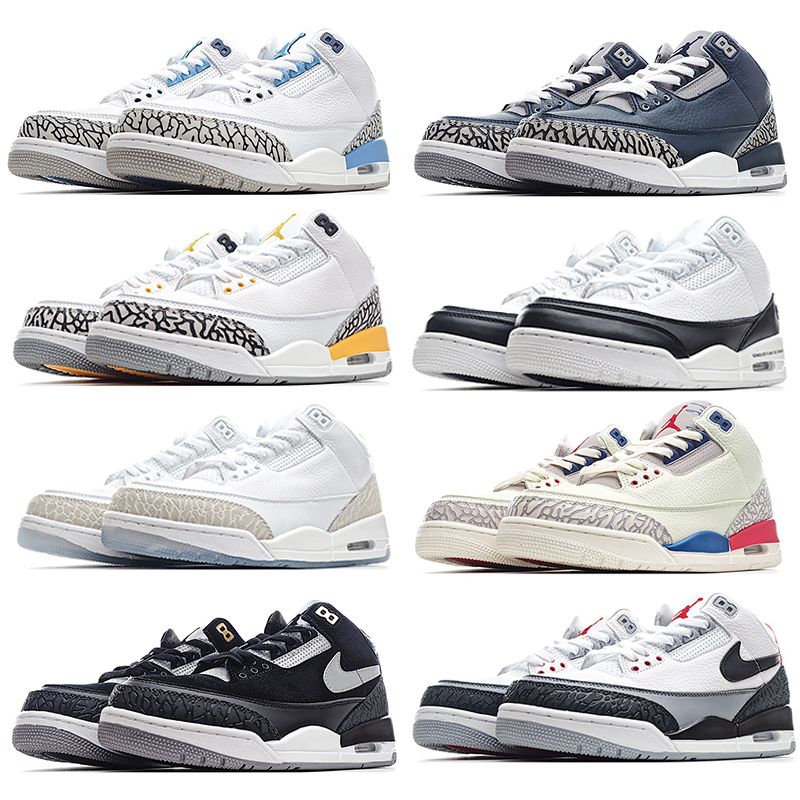 

2021 Men Jordan Retro 3 Jumpman 3s Basketball Shoes mens Rust Pink Racer Blue UNC Midnight Navy Georgetown Black Cement Cool Grey Infrared 2
