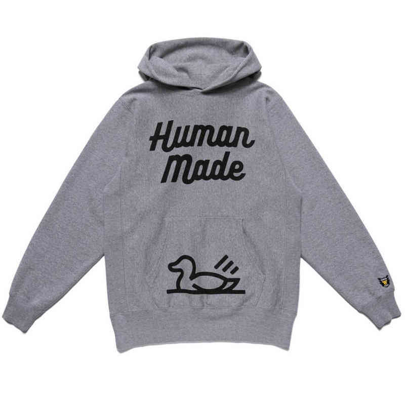 

Human made duck trend street Nigo loose version Plush Hoodie couple, Gray