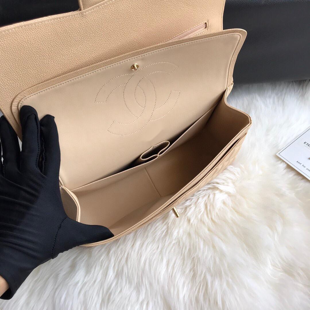 

7A Top quality caviar ladies shoulder bag French original imported calfskin Evening Bags CF1113