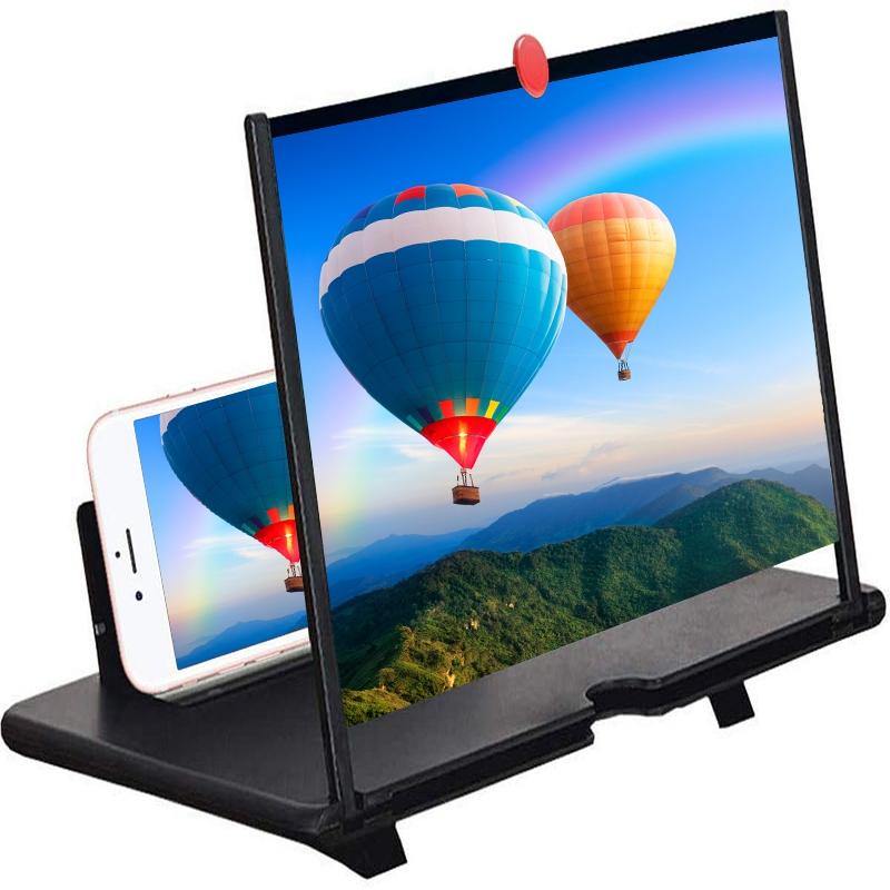 

Cell Phone Mounts & Holders 12inch 3D Screen Magnifier For HD Smart Phones Enlarger Projector Movie Videos Gaming With Foldable St