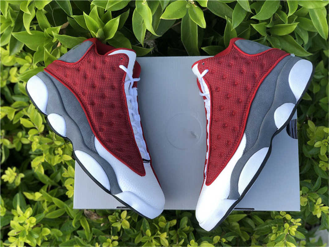 

2021 Newest Authentic 13 Red Flint Outdoor Shoes Mens Gym-Red Grey White Black Navy University Blue Real Carbon Fiber 3M Reflective